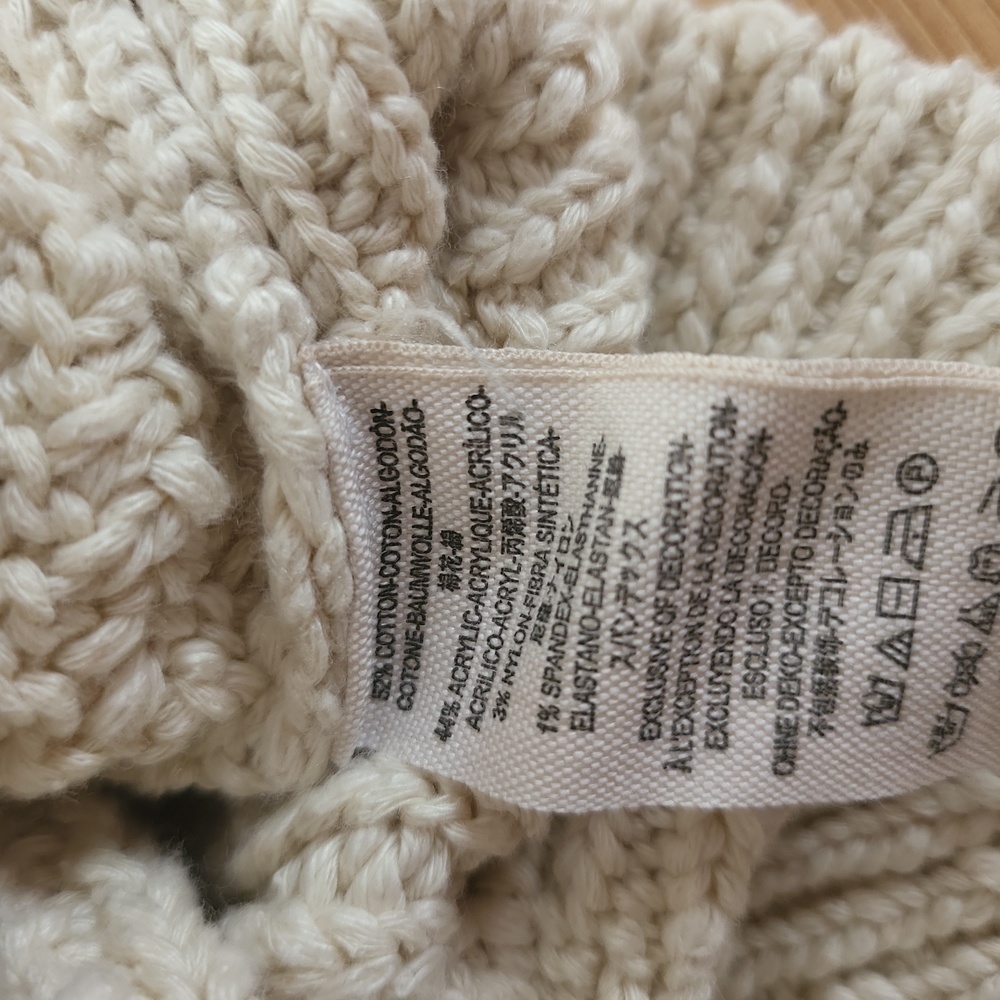 Free People Ivory Cropped Parfait Dolman Sleeve Mock Neck Sweater Size XS NWT - Picture 7 of 9